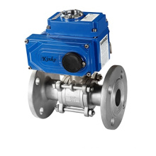 3 piece body Flange Electric ball valve